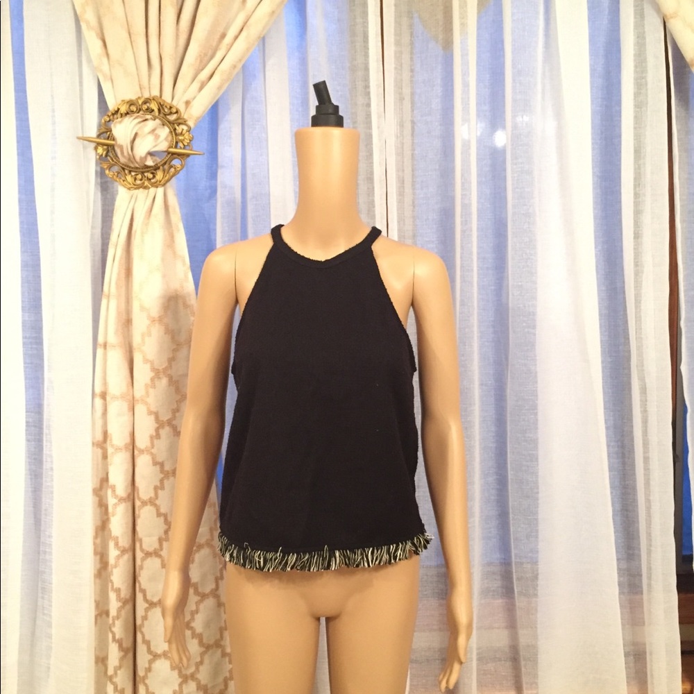 Black halter top